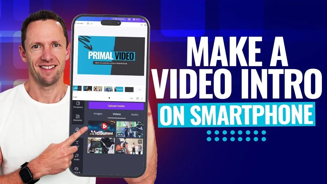 How to Make a Video Intro for YouTube on SMARTPHONE (iPhone & Android!)