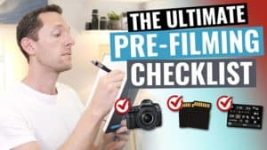 pre-shoot video checklist