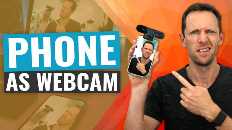 How to Use Your PHONE as a Webcam (iPhone & Android!)