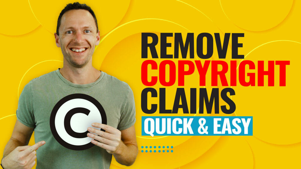 How to Remove Copyright Claims on YouTube Videos!