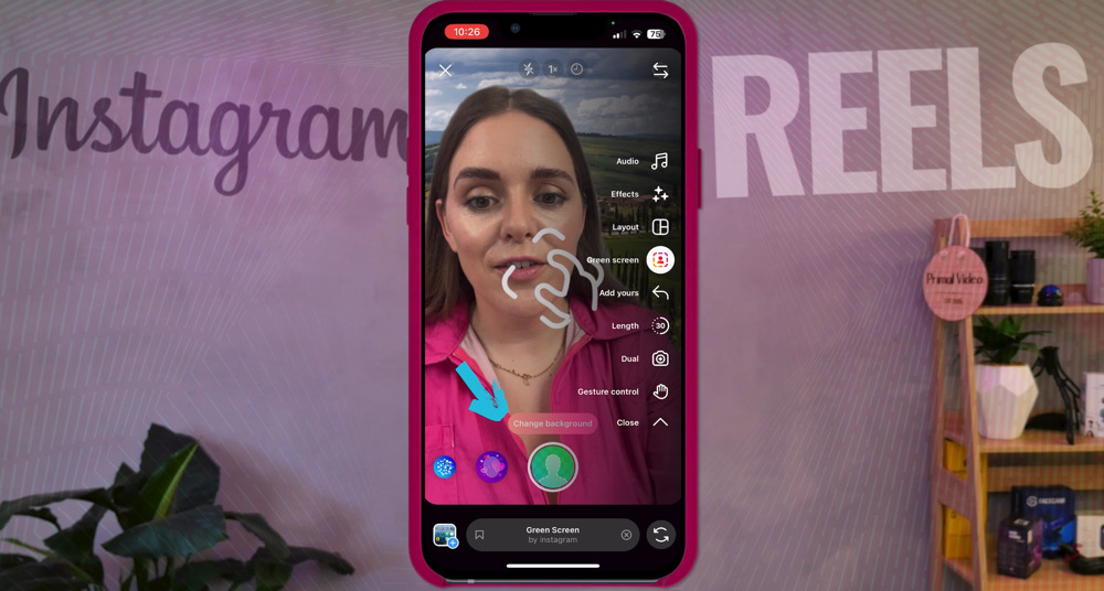 How to Use Green Screen on Your Instagram Reels