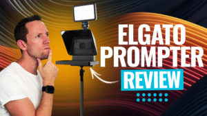 YT Thumbnail Best Teleprompter I've Ever Used! (Elgato Prompter Review)